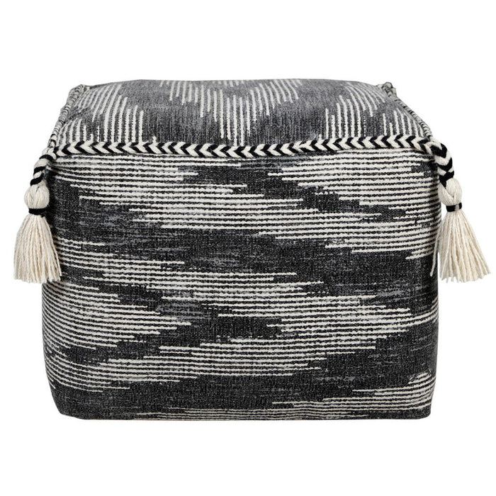 Cotton Ottoman Square - Gray