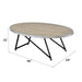 Allis - Coffee Table - Weathered Gray Oak & Metal ACME