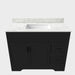 Bathroom Vanity, Fluted Cabinet, Soft Close Doors & Drawers, Single Faucet Hole, Sink Included - Black Home Essentials