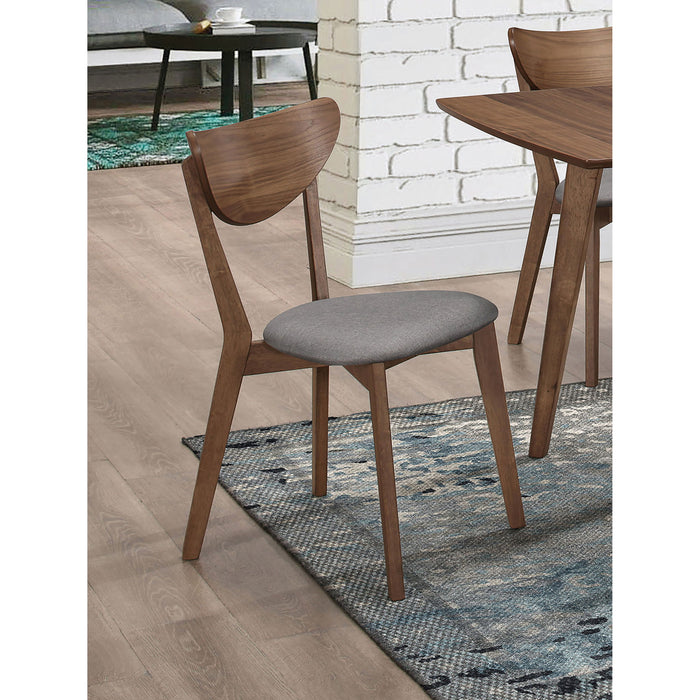 Mid-Century Modern Upholstered Dining Chair (Set of 2) Furniture Max