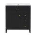Bathroom Vanity With Sink, 3 Drawers And Adjustable Shelf Hearth and Haven