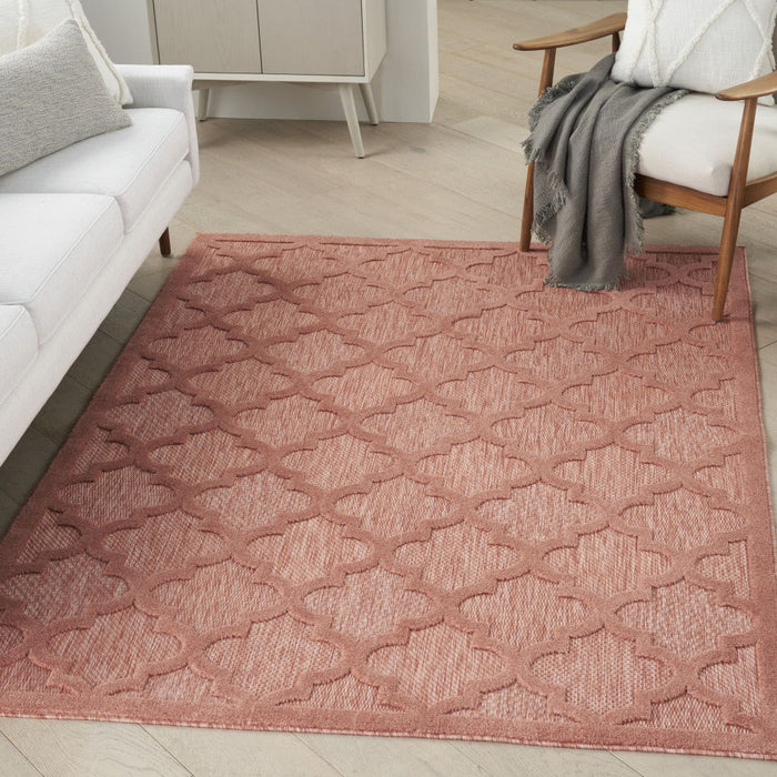 6' X 9' Geometric Flatweave Area Rug - Orange