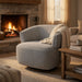 Swivel Barrel Accent Oversized Club Chair Home Essentials