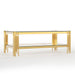 Coffee Table With Double Tier, Rectangular Design - Gold Home Essentials