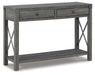 Freedan - Console Sofa Table - Grayish Brown Signature Design by Ashley®