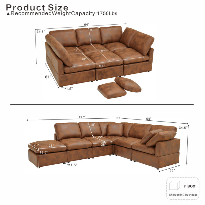 Deep Modular Cloud Sofa, Freely Configurable Home Essentials