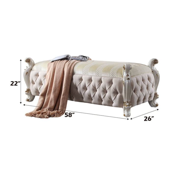 Picardy - Bench - Fabric & Antique Pearl ACME