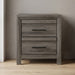 Denver - 2 Drawer Nightstand - Gray Matrix Furniture Group