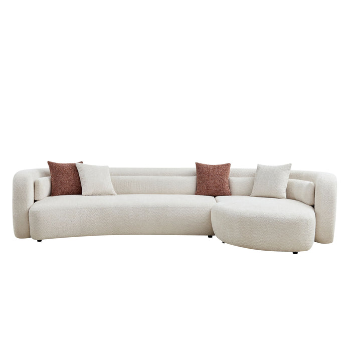 Curved Sectional Sofa, L - Shape Modular Chaise Home Essentials