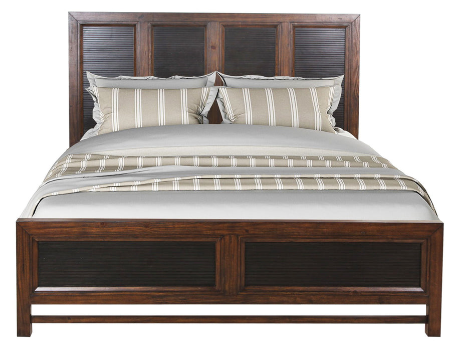 Bridgevine Home Branson King Size Panel Bed, Two - Tone Finish