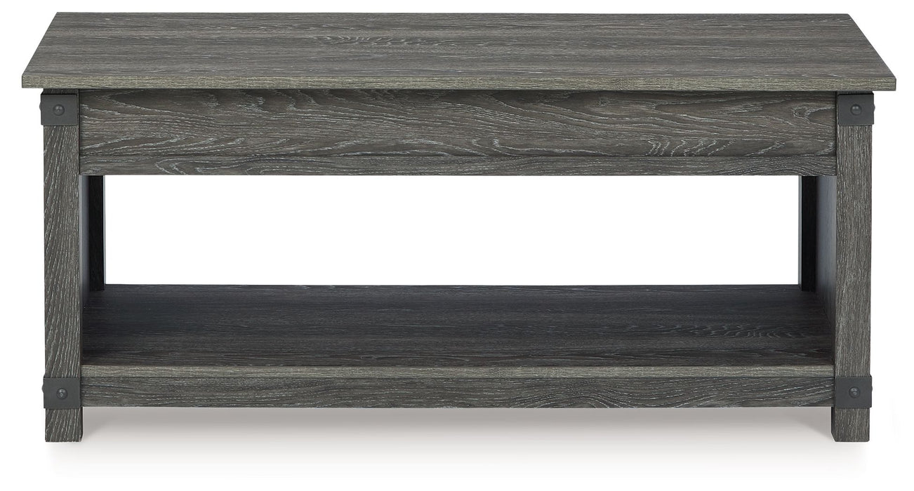 Freedan - Rect Lift Top Cocktail Table - Grayish Brown Signature Design by Ashley®