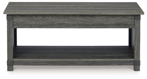 Freedan - Rect Lift Top Cocktail Table - Grayish Brown Signature Design by Ashley®