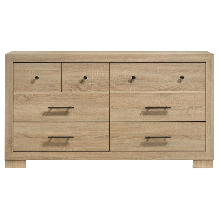 Merritt - 6 Drawer Dresser Cabinet - Light Oak Furniture Max