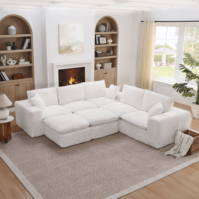 Sectional Sofa With Moveable Ottoman Home Essentials