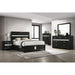 Modern Bedroom Set With Upholstered Headboard And Textured Storage Furniture Max