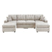 Modern Design Sectional Set With Right And Left Arm Chaise Home Essentials