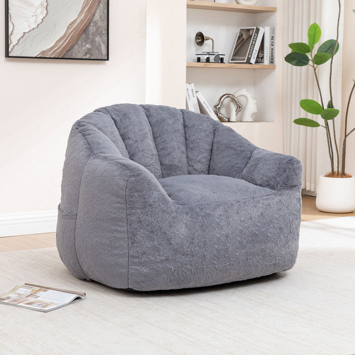 Beanbag Chair, Beanbag Sofa Chair With Armrests Stuffed High Density Foam Home Essentials