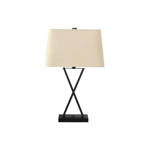 Lighting, Table Lamp, USB Port Included, Resin, Transitional - Black 8th Street
