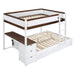 Bunk Bed With Twin Size Trundle, Storage And Desk DreamHaus
