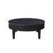 Tate - Round One Drawer Coffee Table - Black New Classic