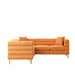 Oversized L - Shaped Corner Sofa, 5 Seater Sectional With 3 Cushions, Living Room Furniture - Orange Home Essentials