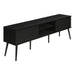 TV Stand, Media Entertainment Center, Storage Cabinet, Console, Storage Shelves, Bedroom, Living Room, Contemporary, Modern - Black 8th Street