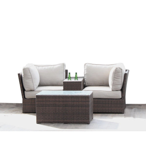 Handcrafted 2 Piece Outdoor Rattan Seating Group With Cushions - Espresso LSI Patio Furniture
