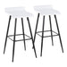 Ale - Contemporary Fixed-Height Bar Stool (Set of 2) Lumi Source