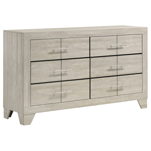 Strout - 6 Drawer Dresser - Cream Furniture Max