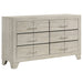 Strout - 6 Drawer Dresser - Cream Furniture Max