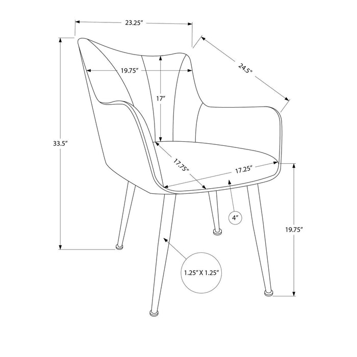Upholstered Side Dining Chair (Set of 2) 8th Street