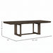 Trestle Dining Table With Leaf - Dark Oak Emerald Home