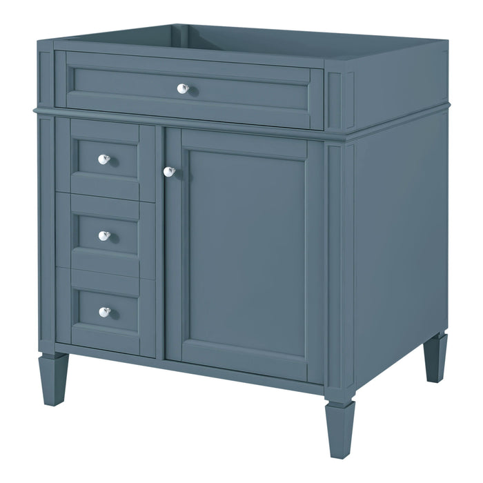 Bathroom Vanity With 2 Drawers And Tip-Out Drawer, Storage Cabinet Hearth and Haven