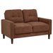 Heather - Track Arm Tufted Loveseat Furniture Max