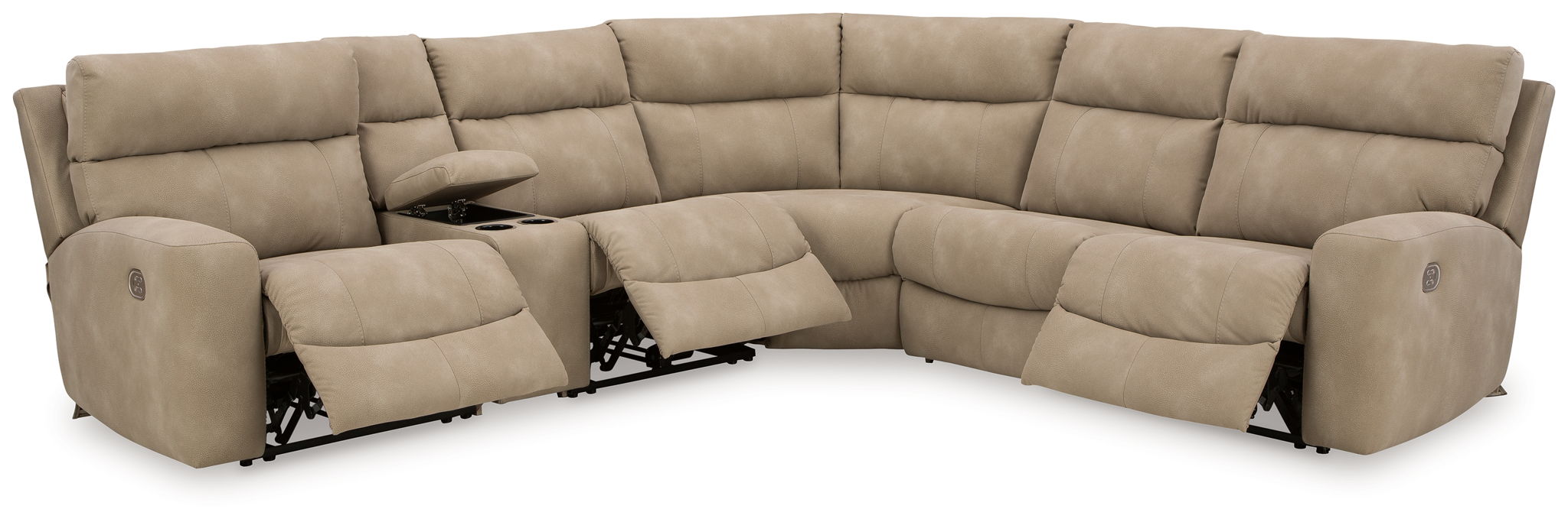 Next-Gen Durapella - 6 Piece Reclining Sectional Signature Design by Ashley®
