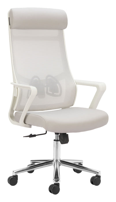 Jett - High Back Office Chair - Light Gray Zuo Modern