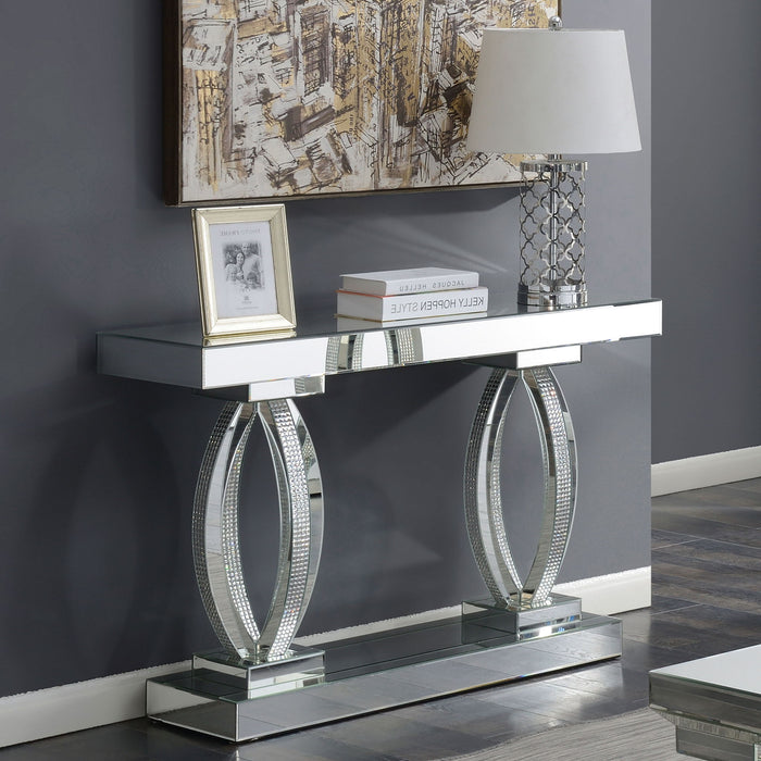 Drea - Entryway Sofa Console Table - Silver Furniture Max