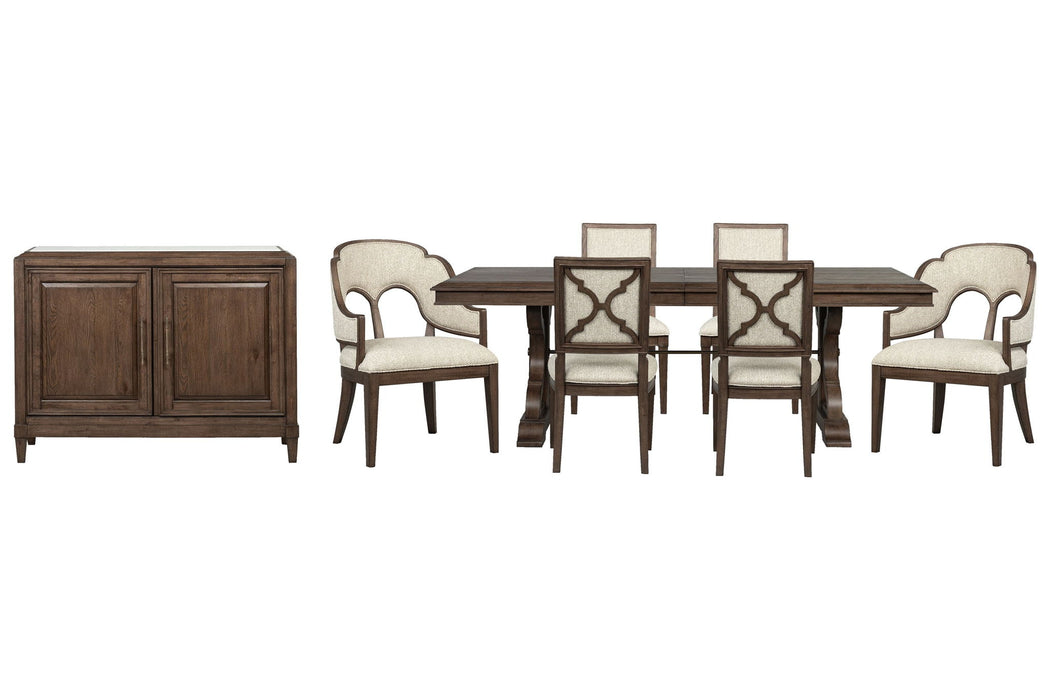 Jubilee - Extendable Trestle Dining Table Set Magnussen Furniture
