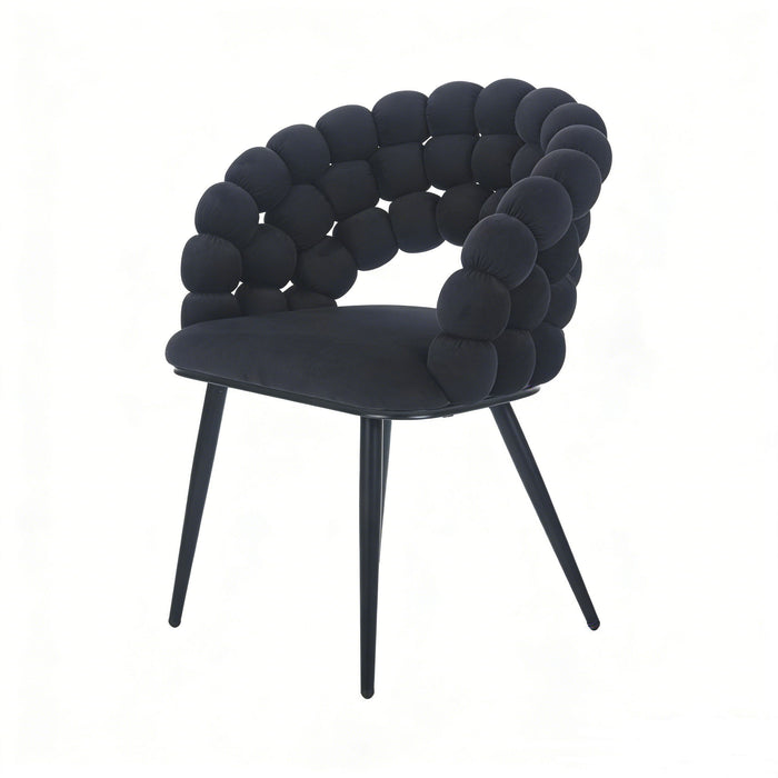 Modern Chair With Tube Legs, Soft Cushions And Comfortable Backrest Home Essentials