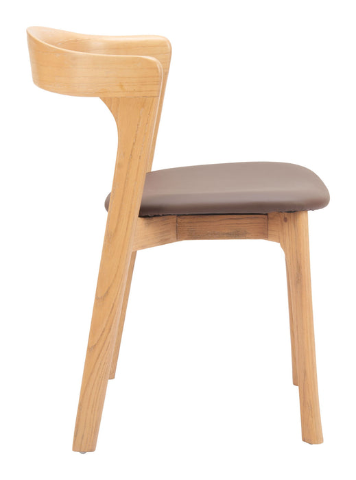 Pioro - Dining Chair (Set of 2) - Brown / Natural Zuo Modern