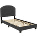 Button Tufted Bed With Nailhead Trim Home Essentials