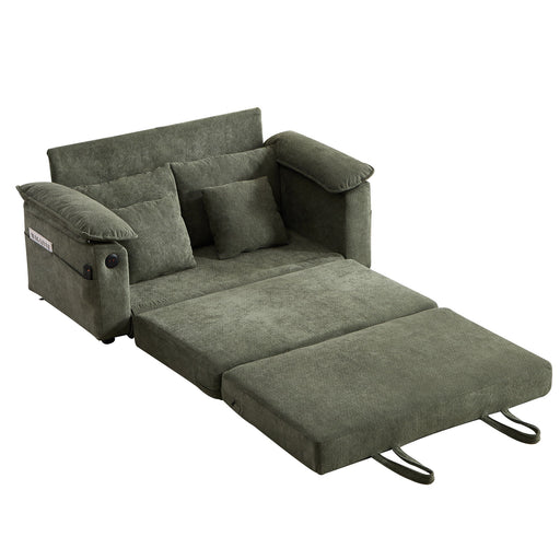 Upholstered Futon Convertible Floor Sofa Bed Home Essentials