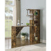 Kady - 5 Shelf Home Bar Table With Wine & Stemware Storage - Brown Furniture Max