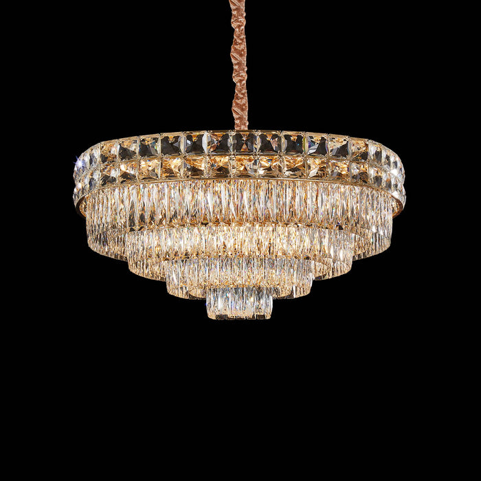 Michael Amini Lighting - Soleil 22-Light Crystal Chandelier - Gold Michael Amini