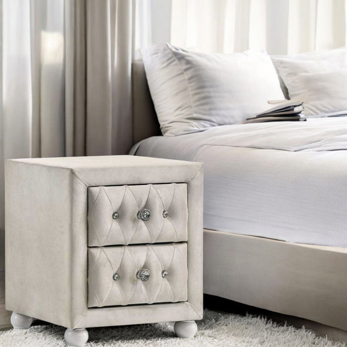 Reggie - Nightstand - Beige Acme