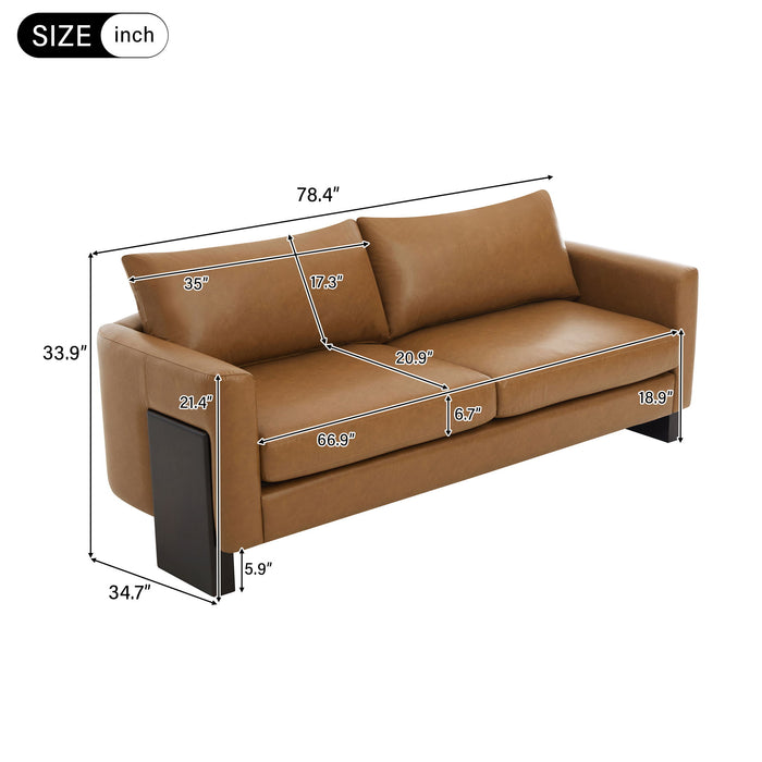 Elegant Modern 3 Seater Sofa Noble House