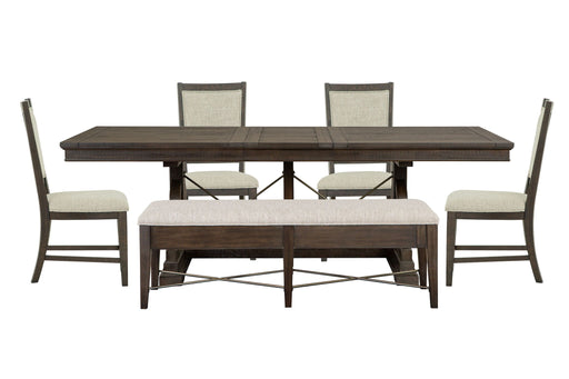 Westley Falls - Extendable Trestle Dining Table Set Magnussen Furniture