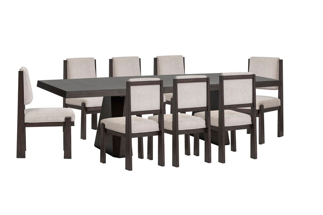 Tauren - 9 Piece Extendable Double Pedestal Dining Table Set Magnussen Furniture