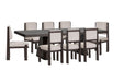 Tauren - 9 Piece Extendable Double Pedestal Dining Table Set Magnussen Furniture
