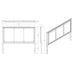 Melissa - 5 Piece Storage Bedroom Set With Padded Headboard Global Furniture USA